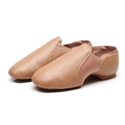 USHINE 24-44 Genuine Leather Jazz Dance Shoes Tan Black Antiskid Sole Jazz Shoes Adults Dance Sneakers For Chidren Girls Women