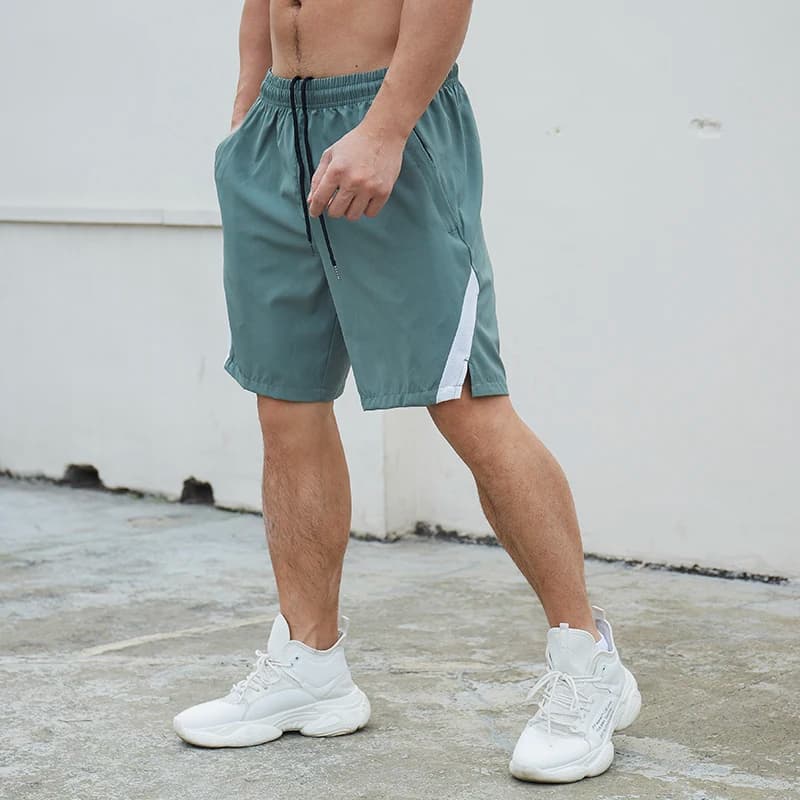 Summer Running Shorts Gym Fitness Workout Shorts Men Sport Short Pants Tennis Basketball Soccer Training Shorts Zip pocket