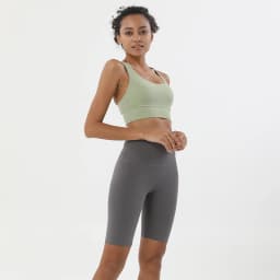 Nylon Yoga Set Gym Two Piece Sets Womens Bra Top Women Cycling Shorts Sport Fitness Sportswear 45 Colors Womens Clothing