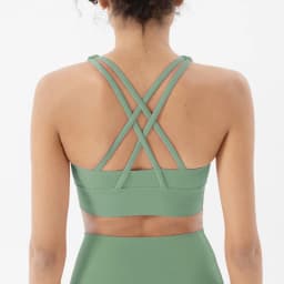 SOISOU Top Women Bra Cropped Bralette Gym Yoga Sports Bra Cross Sexy Back Female Bra Breathable Top Women's Underwear 25 Colors