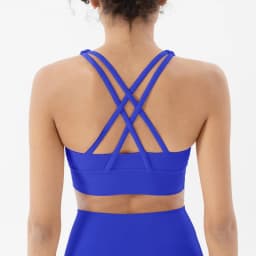 SOISOU Top Women Bra Cropped Bralette Gym Yoga Sports Bra Cross Sexy Back Female Bra Breathable Top Women's Underwear 25 Colors