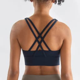 SOISOU Top Women Bra Cropped Bralette Gym Yoga Sports Bra Cross Sexy Back Female Bra Breathable Top Women's Underwear 25 Colors