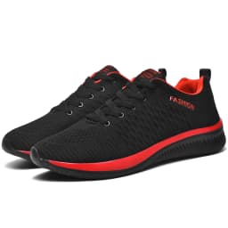 Hot Sale Black Red Cheap Running Shoes Men Women Large Size 47 48 Breathable Light Sports Sneakers Men Gym Shoes tenis masculino