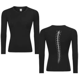 Graphic Print Compression Shirt for Women Gym Athletic Workout Running Quick Dry T-Shirts Spring Fall Long Sleeve Baselayer Tops