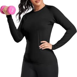 Graphic Print Compression Shirt for Women Gym Athletic Workout Running Quick Dry T-Shirts Spring Fall Long Sleeve Baselayer Tops