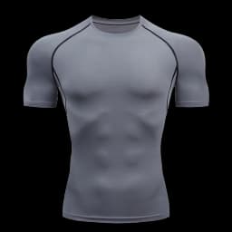 Men's Tight Compression T-shirt Solid Color Fitness Short Sleeve Quick Dry TShirts Sportswear Top Jogging Sweatshirt Rashguard