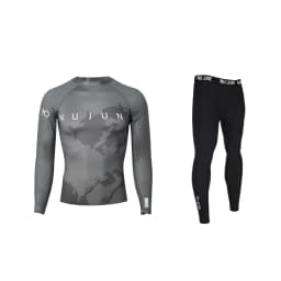 Nu-June Men Swimsuit Swimming T-shirt Beach UV Protection Swimwear Rash Guard Long Sleeve Surfing Diving Swimsuit Surf T-shirt