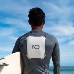Nu-June Men Swimsuit Swimming T-shirt Beach UV Protection Swimwear Rash Guard Long Sleeve Surfing Diving Swimsuit Surf T-shirt