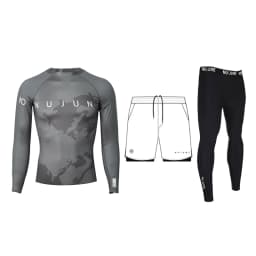 Nu-June Men Swimsuit Swimming T-shirt Beach UV Protection Swimwear Rash Guard Long Sleeve Surfing Diving Swimsuit Surf T-shirt