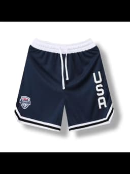 USA Print Basketball Shorts Training Men Active Shorts Loose Pockets Cycling Exercise Training Running Gum Sports Bottom Clothes