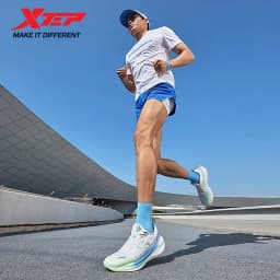 Xtep Kunpeng Men's Running Shoes 2025 Summer Lightweight Breathable Cushioning Shock-absorbing Rebound Sport Shoes 875219110025