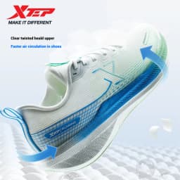 Xtep Kunpeng Men's Running Shoes 2025 Summer Lightweight Breathable Cushioning Shock-absorbing Rebound Sport Shoes 875219110025
