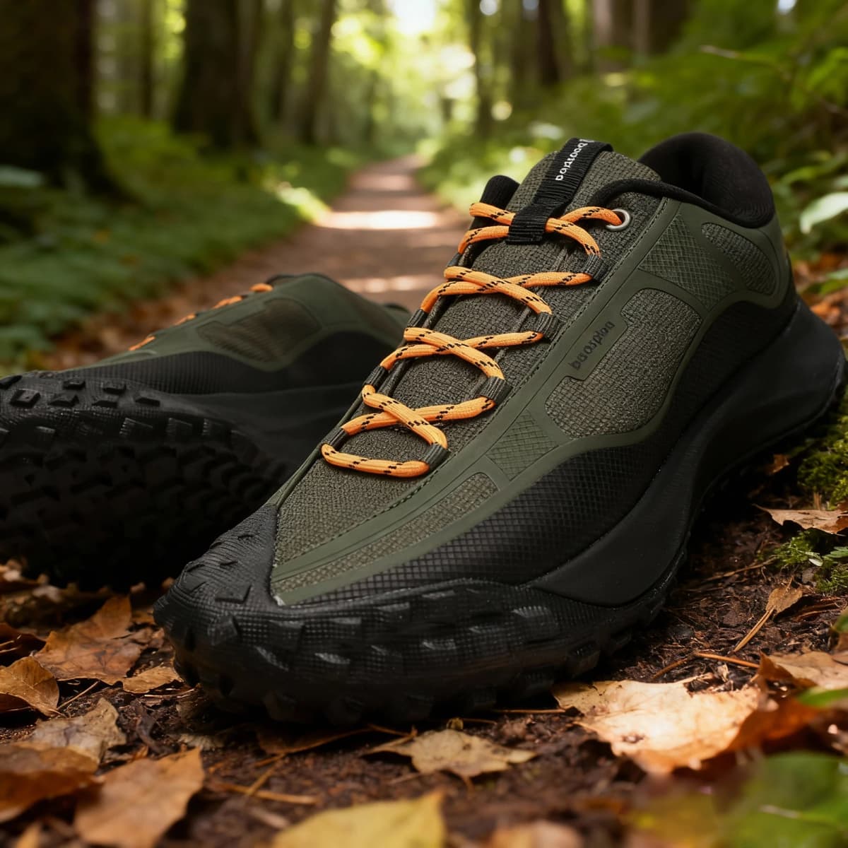 Baasploa Men Hiking Shoes Outdoor Waterproof Camping Resistant Non Slip Sneakers Male Casual Lightweight Lace-Up Walking Shoes
