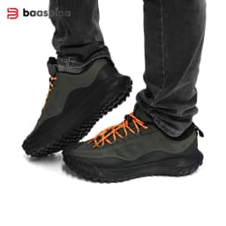 Baasploa Men Hiking Shoes Outdoor Waterproof Camping Resistant Non Slip Sneakers Male Casual Lightweight Lace-Up Walking Shoes
