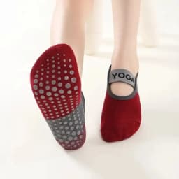 4 Pairs Women Anti-slip Yoga Socks Backless Bandage Pilates Socks Ladies Ballet Dance Fitness Slipper Cotton Sports Socks