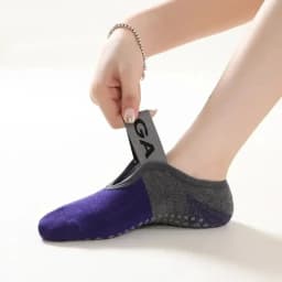4 Pairs Women Anti-slip Yoga Socks Backless Bandage Pilates Socks Ladies Ballet Dance Fitness Slipper Cotton Sports Socks