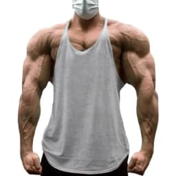 Plain Mens Sport Sleeveless Shirts Gym Fitness Bodybuilding Workout Muscle Tank Tops Summer Cool Cotton Breathable Y-back Vests