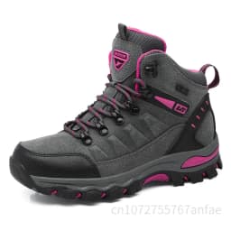 Couples Outdoor Hiking Shoes Comfortable Wear-Resistant Camping Climbing Mountain Shoes Breathable Sports Shoes Camping Boots