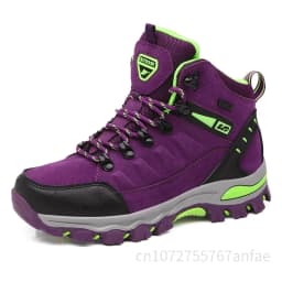 Couples Outdoor Hiking Shoes Comfortable Wear-Resistant Camping Climbing Mountain Shoes Breathable Sports Shoes Camping Boots