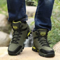 Couples Outdoor Hiking Shoes Comfortable Wear-Resistant Camping Climbing Mountain Shoes Breathable Sports Shoes Camping Boots