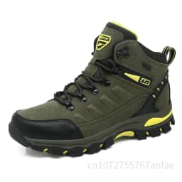 Couples Outdoor Hiking Shoes Comfortable Wear-Resistant Camping Climbing Mountain Shoes Breathable Sports Shoes Camping Boots