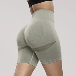 Seamless Sports Women Shorts Muliticolor Yoga Shorts Stretchy High Waist Running Cycling Leggings Hip Liftting Solid Gym Shorts