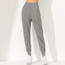 Woman Yoga Pants Loose Slim Quick-Dry Yoga Pants Pleated Hem Bound Running Fitness Capris Pockets Jogging Pants Sports Pants