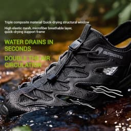 Xtep Wading Hiking Shoes for Men 2025 Summer Breathable Quick Drying River Trekking Shoes Outdoor Upstream Camping 875219170006