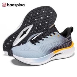 Baasploa Men Jogging Sports Shoes Carbon Plate Professional Cushioning Sneakers Male Outdoor Breathable Non Slip Running Shoes