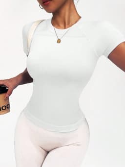 New Unisex Short-Sleeved Tops, Long Tops, Breathable, Highly Elastic, Slimming, Suitable for Yoga and Running, Can Be Worn Daily