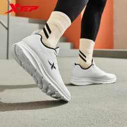 Xtep 9839 Two Cotton Version Men's Cotton Shoes  Winter Synthetic Leather Soft Sole Lightweight Stable Sneakers 876419370045