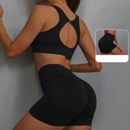 2PCS Yoga Suit Yoga Sports Underwear Women's Fitness Suit Vest Running Sports Yoga Shorts Set Yoga Set Workout Set