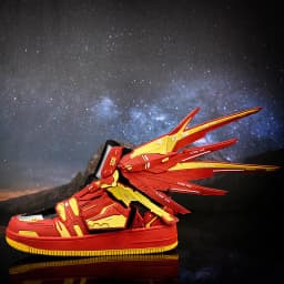 Lynjacye Cosplay Mid Cut Basketball Boots Unisex Mechanical Style Athletics Sport Trainer Tennis Basketball Shoes