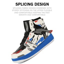 Lynjacye Cosplay Mid Cut Basketball Boots Unisex Mechanical Style Athletics Sport Trainer Tennis Basketball Shoes