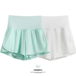 DRUR Women's Cycling Shorts High Waist Quick Drying Yoga Shorts Woman Summer Sports Short Pants With Inner Lining Gym Clothing