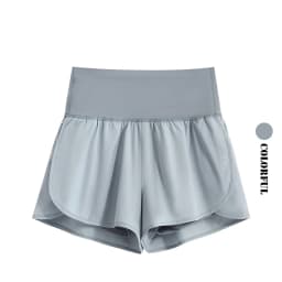 DRUR Women's Cycling Shorts High Waist Quick Drying Yoga Shorts Woman Summer Sports Short Pants With Inner Lining Gym Clothing