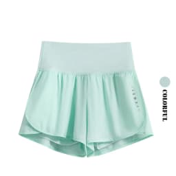 DRUR Women's Cycling Shorts High Waist Quick Drying Yoga Shorts Woman Summer Sports Short Pants With Inner Lining Gym Clothing