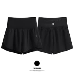 DRUR Women's Cycling Shorts High Waist Quick Drying Yoga Shorts Woman Summer Sports Short Pants With Inner Lining Gym Clothing