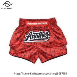Muay Thai Shorts for Men Women Breathable MMA Fight Training Shorts Quick-Dry Combat Sports Gear Skull Sublimated Boxing Shorts