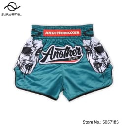 Muay Thai Shorts for Men Women Breathable MMA Fight Training Shorts Quick-Dry Combat Sports Gear Skull Sublimated Boxing Shorts