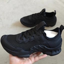 2025 New Comfortable Height Increasing Shoes Men's Classic Sports Shoes Durable Black Flat Mesh Shoes Casual Walking Size 43 44