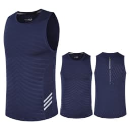 Men's Running Tank Top Fitness Wear Shirts Tops Man Sports First Layer Undershirt Ice Vest Sweatshirt Gym Tees Singlet Marathon