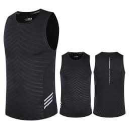 Men's Running Tank Top Fitness Wear Shirts Tops Man Sports First Layer Undershirt Ice Vest Sweatshirt Gym Tees Singlet Marathon