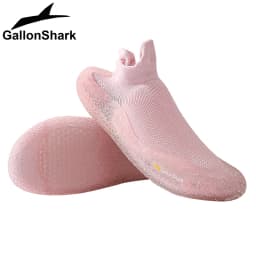 GallonShark Silent Indoor Sports Shoes and Socks Gym Ultra Lightweight Shock Absorbent Breathable Anti Slip Soft Bottom Yoga Jum