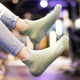 GallonShark Silent Indoor Sports Shoes and Socks Gym Ultra Lightweight Shock Absorbent Breathable Anti Slip Soft Bottom Yoga Jum