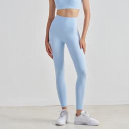 SOISOU Nylon Yoga Gym Leggings Women Girl Fitness Soft Tights High Waist Elastic Breathable No T Line Sports Pants 50 Colors
