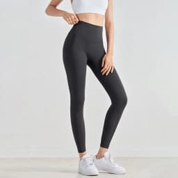 SOISOU Nylon Yoga Gym Leggings Women Girl Fitness Soft Tights High Waist Elastic Breathable No T Line Sports Pants 50 Colors