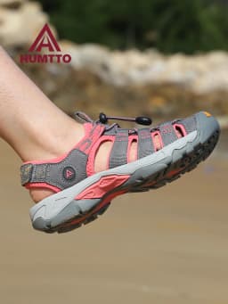 HUMTTO Sandals Women's Outdoor Upstream Shoes Aqua Shoes Wading Sneakers Lightweight Quick-Drying Beach Shoes Men Breathable