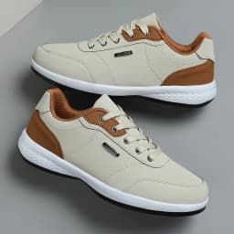New Men's Four Seasons Waterproof Walking Shoes Casual Men Leather Sports Shoes Non-Slip Camping Shoes Shoes Men's Tennis Shoes
