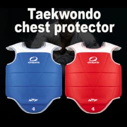 Traditional Taekwondo chest guard kids men women student red blue Karate Taekwondo protectors WTF approved chest supporters TKD